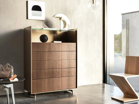 Cabaret Glass Cassettiera